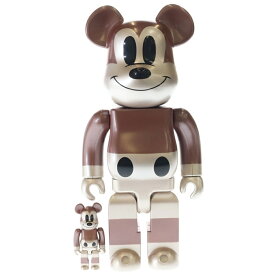MEDICOM TOY(メディコムトイ) サイズ:100%/400% ×UNDEFEATED×DISNEY BE@RBRICK MICKEY THE TRUE ORIGINAL 100%&400% アンディフィーテッド ディズニー ベアブリック 90周年 ミッキー【新古品/中古】【程度S】【カラーブラウン】【取扱店舗BRING THRIFT CLOSET 幕張店】