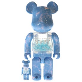 MEDICOM TOY(メディコムトイ) サイズ:100%/400% BE@RBRICK My First BE@RBRICK B@by WATER CREST Ver. 100%&400% マイファーストベアブリックベイビー【新古品/中古】【程度S】【カラーブルー】【取扱店舗BRING THRIFT CLOSET 幕張店】