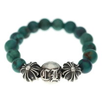 楽天市場】chrome hearts bead 1 ターコイズビーズリングの通販