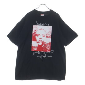 SUPREME(シュプリーム) サイズ:L 18AW Madonna Tee マドンナ プリント半袖Tシャツ カットソー ブラック【中古】【程度B】【カラーブラック】【取扱店舗BRINGアメリカ村店】