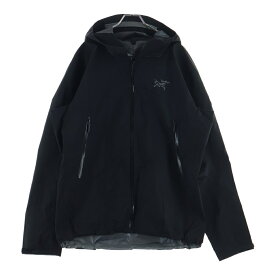 ARC'TERYX(アークテリクス) サイズ:L BETA JACKET ベータ ロゴ刺繍 ナイロン ジップアップ ジャケット ブラック X000010513【中古】【程度B】【カラーブラック】【取扱店舗BRING大宮店】