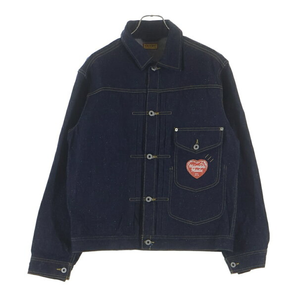 HUMAN MADE(ヒューマンメイド) サイズ:L 1ST DENIM JACKET ファーストデニムジャケット インディゴ HM30JK046【中古】【程度B】【カラーブルー】【取扱店舗BRING心斎橋店】
