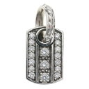SJX(エスジェイエックス) DIAMOND TAG CHARM (S) 18KWG ダイヤモンド タグチャーム ホワイトゴールド ペンダントトッ…