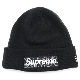 SUPREME(シュプリーム) 19AW × New Era Bandana Box Logo Beanie ニューエラ バンダナ ボックスロゴ ビーニー ブラック【中古】【程度B】【カラーブラック】【取扱店舗BRING THRIFT CLOSET あべの店】
