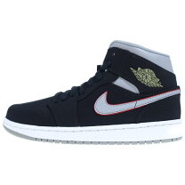 楽天市場】nike air jordan 1 mid bred black/gym red-white 554724 