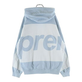 SUPREME(シュプリーム) サイズ:M 21SS Big Logo Hooded Sweatshirt ビッグロゴ プルオーバーパーカー フーディー ライトブルー【中古】【程度A】【カラーブルー】【取扱店舗BRING THRIFT CLOSET あべの店】