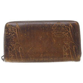 Berluti(ベルルッティ) ITAUBA イタウバ スクリットレザー ロングウォレット 長財布 ブラウン【中古】【程度B】【カラーブラウン】【オンライン限定商品】