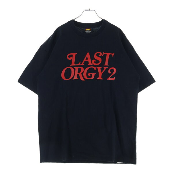 HUMAN MADE(ヒューマンメイド) サイズ:XL 22SS ×UNDERCOVER VERDY LAST ORGY 2 ロゴプリント クルーネック半袖Tシャツカットソー ブラック【中古】【程度A】【カラーブラック】【取扱店舗BRING福岡天神店】