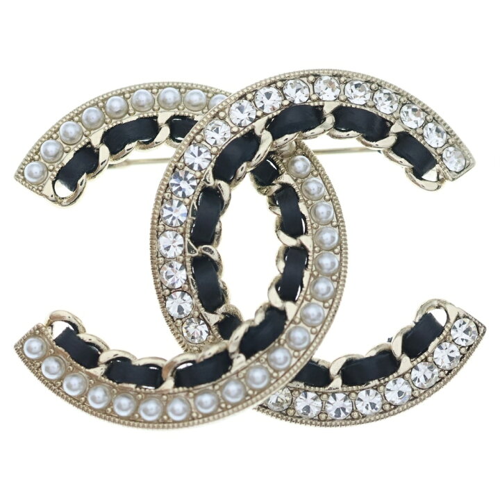 楽天市場】CHANEL(シャネル) ココマーク ブローチ メタル レザー 