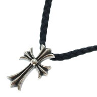CHROME HEARTS(クロムハーツ) サイズ:- CH CRS SML CL スモールCHクロス ボロチップ レザーブレイド ネッ…