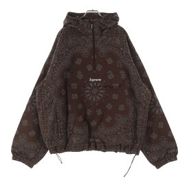 SUPREME(シュプリーム) サイズ:L 26SS Reflective Bandana Anorak リフレクティブ バンダナ柄 アノラックナイロンジャケット ブラウン【新古品/中古】【程度S】【カラーブラウン】【取扱店舗原宿】