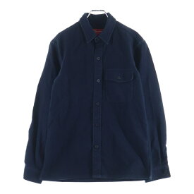 SUPREME(シュプリーム) サイズ:S Brushed Flannel Shirt 長袖シャツ ネイビー【中古】【程度B】【カラーネイビー】【取扱店舗BRING WASTE_NOT】