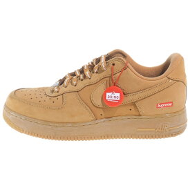 NIKE(ナイキ) サイズ:28.0cm ×SUPREME Air Force 1 Low Flax Wheat DN1555-200 シュプリーム エアフォース1 ロー フラックス ウィート ローカットスニーカー US10/28cm ブラウン【中古】【程度B】【カラーブラウン】【取扱店舗BRING WASTE_NOT】