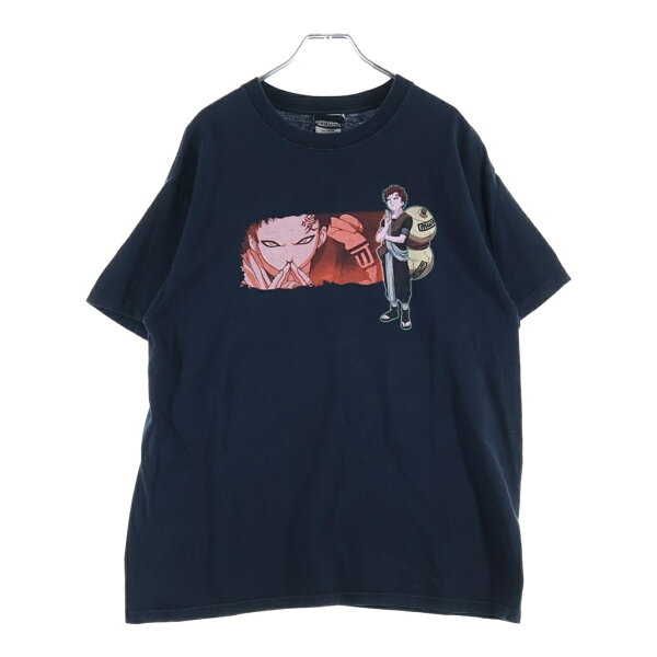 VINTAGE(ヴィンテージ) サイズ:L 00S VINTAGE NARUTO GAARA TEE ヴィンテージ ナルト 我愛羅 クルーネック半袖Tシャツ カットソー ブラック【中古】【程度B】【カラーブラック】【取扱店舗AWESOME高円寺店】