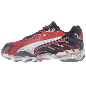 PUMA(プーマ) サイズ:27.0cm ×A$AP ROCKY INHALE DISTR 402453-01 エイサップロッキー インヘイル ディストレスト ローカットスニーカー レッド/ブラック US9/27cm【新古品/中古】【程度S】【カラーレッド】【オンライン限定商品】
