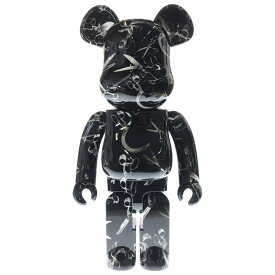 MEDICOM TOY(メディコムトイ) サイズ:1000% BE@RBRICK ×DENHAM 1000% デンハム ベアブリック フィギュア 人形 インテリア ブラック【中古】【程度B】【カラーブラック】【オンライン限定商品】