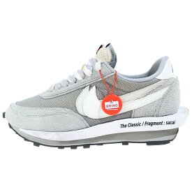 NIKE(ナイキ) サイズ:27.5cm ×fragment design ×sacai LD Waffle Light Smoke Grey DH2684-001 ×フラグメントデザイン ×サカイ LDワッフル ローカットスニーカー シューズ US9.5/27.5cm グレー【中古】【程度B】【カラーグレー】【取扱店舗BRING横浜ビブレ店】