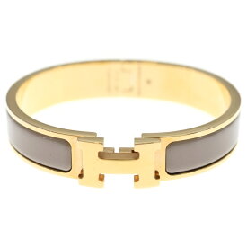 HERMES(エルメス) クリックH マロングラッセ バングル ブレスレット ベージュ×ゴールド【中古】【程度B】【カラーベージュ】【取扱店舗BRING有楽町マルイ店】