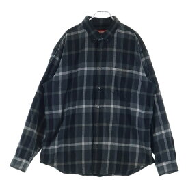 SUPREME(シュプリーム) サイズ:M 23AW Shadow Plaid Flannel Shirt シャドウ プレイド フランネルシャツ ブラック【中古】【程度B】【カラーブラック】【取扱店舗新宿】