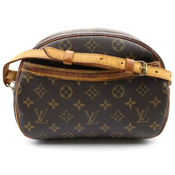 LOUIS VUITTON(ルイヴィトン) モノグラム ブロワ ショルダーバッグ ブラウン レザー×PVC M51221 ゴールド金具【中古】【程度B】【カラーブラウン】【取扱店舗AWESOME下北沢店】