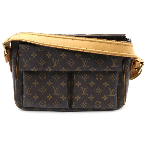 LOUIS VUITTON(ルイヴィトン) サイズ:GM モノグラム ヴィバシテGM セミショルダーバッグ ハンドバッグ ブラウン PVC×レザー M51163【中古】【程度B】【カラーブラウン】【取扱店舗AWESOME下北沢店】