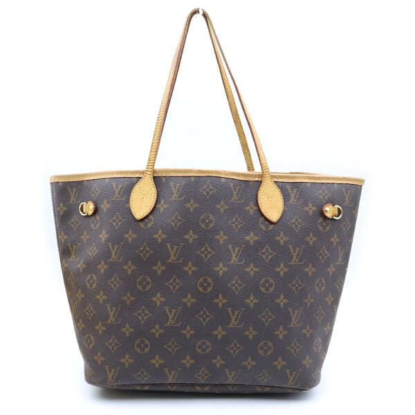 LOUIS VUITTON(ルイヴィトン) モノグラム ネヴァーフルMM 旧型 ハンドバッグ トートバッグ ブラウン レザー×PVC M40156 ゴールド金具【中古】【程度B】【カラーブラウン】【取扱店舗AWESOME下北沢店】