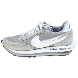 NIKE(ナイキ) サイズ:25.0cm ×FRAGMENT DESIGN ×SACAI LD WAFFLE フラグメントデザイン サカイ ワッフル ローカットスニーカー グレー/ホワイト US7/25cm DH2684-001【中古】【程度B】【カラーグレー】【取扱店舗BRING THRIFT CLOSET 幕張店】
