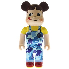 BE@RBRICK(ベアブリック) サイズ:1000% ×BAPE ×不二家 ABC CAMO PEKO BLUE ベイプ ペコちゃん カモフラ柄 ベアブリック 1000% フィギュア 人形 ブルー 箱【新古品/中古】【程度S】【カラーブルー】【取扱店舗BRING仙台店】