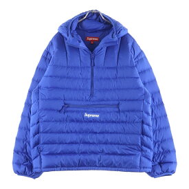 SUPREME(シュプリーム) サイズ:M 23AW Micro Down Half Zip Hooded Pullover マイクロダウン ハーフジップ プルオーバーフーデッドダウンジャケット ブルー【中古】【程度A】【カラーブルー】【取扱店舗BRING札幌店】
