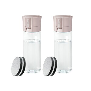 【単品ずつ購入するより2,002円お得!】公式 浄水器のブリタ ボトル型浄水器 2本セット カートリッジ4個付 全容量0.6L | ブリタ 水筒 浄水器 ウォーターボトル ボトル 携帯浄水器 brita 浄水ボト