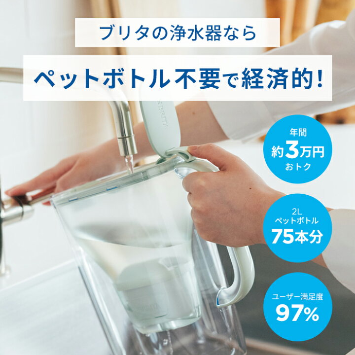楽天市場】【レビュー特典あり】公式 浄水器のブリタ ポット型浄水器 