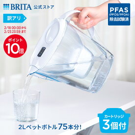 【ポイント10倍！2/18 0:00〜2/23 23:59まで】【訳アリ】公式 浄水器のブリタ ポット型浄水器 マレーラ マクストラプロ ピュアパフォーマンスカートリッジ3個付 ろ過水容量1.15L (全容量2.4L) |カートリッジ 浄水ポット