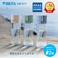 【レビュー特典あり】公式 浄水器のブリタ ボトル型浄水器 カートリッジ2個付 全容量0.6L | 浄水器 ボト…