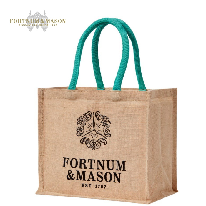 春の新作続々フォートナムメイソン Fortnum  Mason エコバッグS（ビニール素材未使用）Fortnum's Plastic-Free Bag for Life Small<br>スモールサイズ イギリス王室御用達