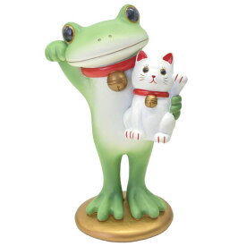 Copeau【コポー】ミドル 縁起物 一緒に幸せ招きます　フィギュア・カエル（ラッピング不可）蛙 かえる 置物 マスコットオーナメント copeau