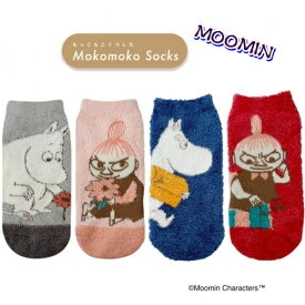 [公式] MOOMIN 2024新作もっこもこ靴下/MOOMIN ムーミン リトルミイMOOMIN/Little My（ムーミン 花と枝 /リトルミイ 花と枝/ムーミン プレゼント/リトルミイ プレゼント）