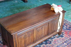 イギリスアンティーク家具 ブランケットボックス コファー リネンボックス　スツール テーブル 収納箱 英国製 r-176