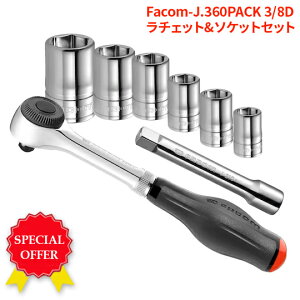 �y���������zFacom-J.360PACK 3/8D �c�C�X�g�n���h�����`�F�b�g&�\�P�b�g�Z�b�g 8pc