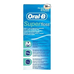 Oral-B �I�[����B Super Floss �v���J�b�g �f���^���t���X 50�{���i3in1 �X���b�_�[ �X�|���W �m�[�}���t���X�j�f���^���P�A ���ԃP�A ���� ���K�i
