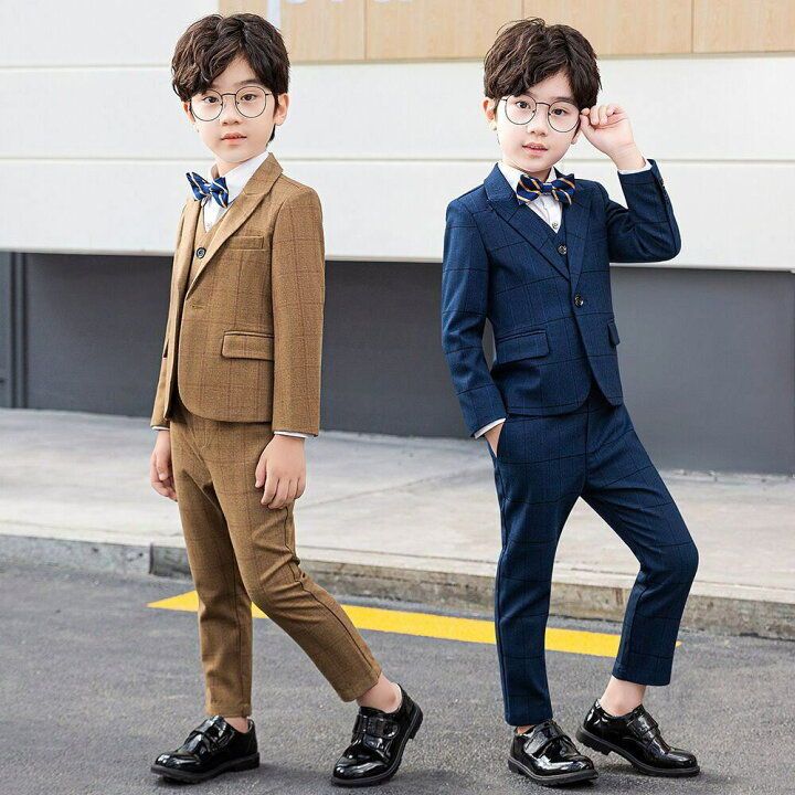 楽天市場】スーツ タキシード 上着 男の子用 4点セット 子供服 ベスト  