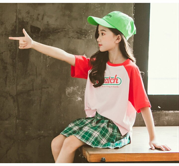 楽天市場】送料無料 上下セット 女の子 半袖Tシャツ プリーツスカート  