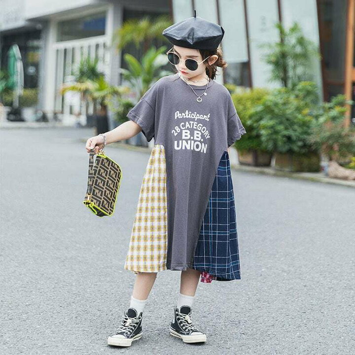 楽天市場 子供服 夏 ワンピース 女の子 ロングｔシャツ 子ども服 キッズ 韓国風 ポロシャツ 可愛い 子供ワンピース ルームウェア 部屋着 ファッション ネグリジェ ガールズ ナチュラル 小学生 中学生 通学 旅行 普段着 写真 リゾート プレゼント ブライトン