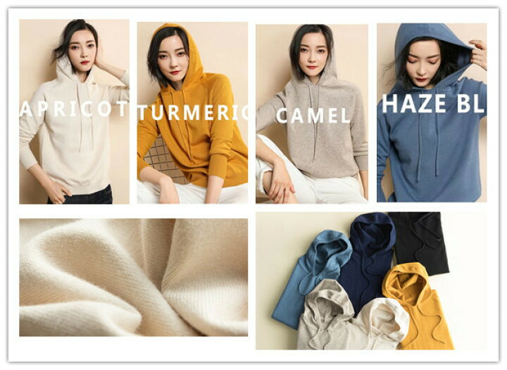 送料無料 ニットパーカー カットソー パーカー インナーベスト ニット セーター プルオーバー ロンt ニットフード付き 長袖tシャツ レディース