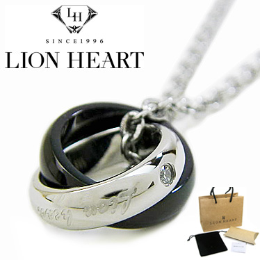 LION HEART for COUPLES お買い得 ネックレス コレクション 送料無料 直営店 ライオンハート メンズ 04N124SM ダブルリングネックレス ステンレスネックレス