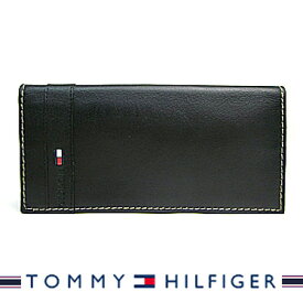 トミーヒルフィガー 財布 TOMMY HILFIGER メンズ 長財布 ブラック Super Waxy 31TL19X016