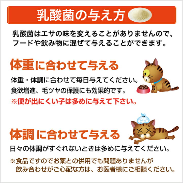 楽天市場】犬 猫 乳酸菌サプリ お得用 プラチナ乳酸菌5000α (顆粒タイプ1袋スティック30包入×2) 国産 猫用 便秘 整腸 サプリメント 猫用腸内環境サプリ 犬用腸内環境サプリ : 乳酸菌ラボ 楽天市場】犬 猫 乳酸菌サプリ お得用 プラチナ乳酸菌5000α (顆粒タイプ1袋スティック30包入×2) 国産 猫用 便秘 整腸 サプリメント 猫用腸内環境サプリ 犬用腸内環境サプリ : 乳酸菌ラボ