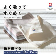 【買えば買うほど、どんどん割引。店内全品対象】 「色が選べる 2枚組」 今治タオル 片面ガーゼ ハンドタ…