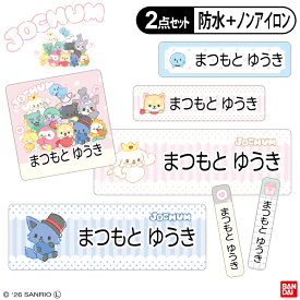 お名前シール タグ用シール JOCHUM ジェオチャム 2点セット 防水 耐水 食洗機 レンジ ノンアイロン アイロン不要 送料無料 PRJO1 入学 職場 仕事 学校 高校生 中学生 小学生 キャラクター お祝い 名入れ ローマ字 ひらがな 漢字 推し 楽天 かわいい グッズ