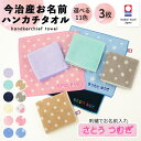 名入れ 刺繍 今治 ハンカチタオル 3枚 名前 男の子 女の子 子供 ラッピング ギフト 送料無料 ハンドタオル ORプレゼント かわいい キッズ 今治産 国産 日本製 記念品 入園 入学 卒園 卒業 幼稚園 保育園 小学校 記念日 誕生日 ハンカチ