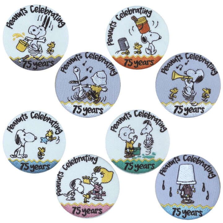 楽天市場】PEANUTS 75th スヌーピー 刺繍缶バッジ プレゼント 